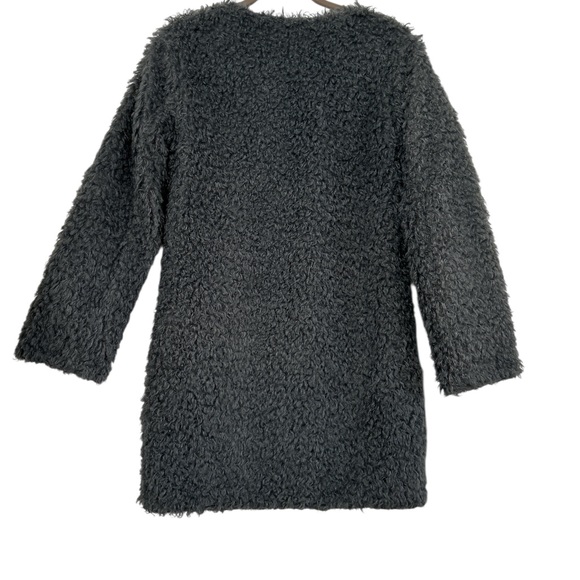 Luii Reversible Faux Fur Coat Women's Gray Textured Coat. Size M. NWT - Picture 9 of 12